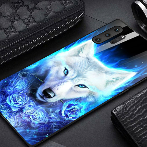 Wolf Eyes Tempered Glass Phone Case for Samsung Galaxy Note 10 Plus