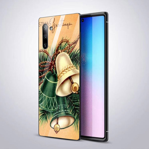 Merry Chrismas Tempered Glass Phone Case for Samsung Galaxy Note 10