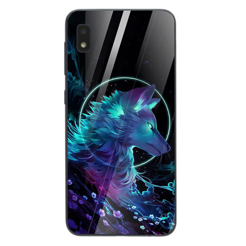 Wolf Eyes Tempered Glass Phone Case for Samsung Galaxy A10
