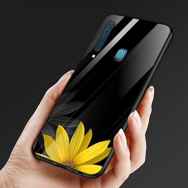 Beautiful Flowers Tempered Glass Phone Case for Samsung Galaxy A9 2018