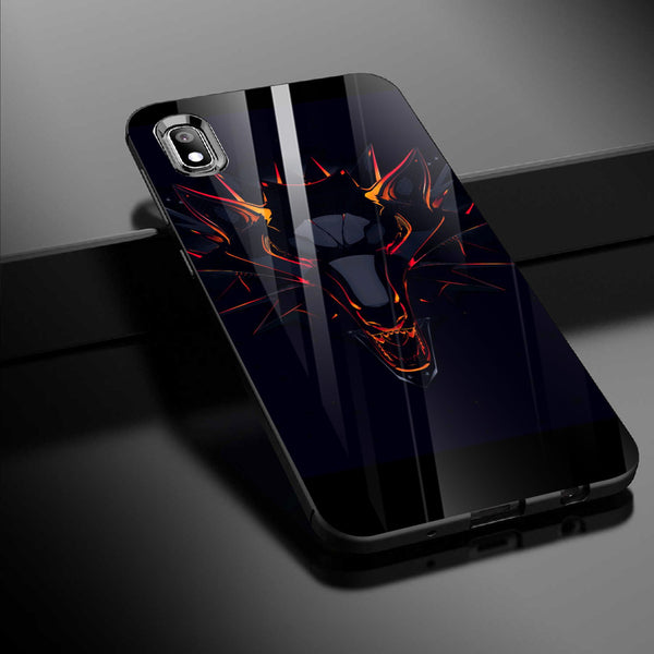 Wolf Eyes Tempered Glass Phone Case for Samsung Galaxy A10