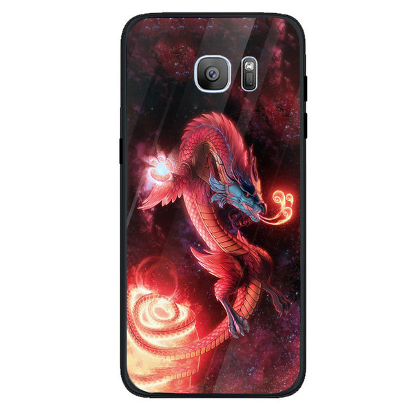 Dragon Tempered Glass Phone Case for Samsung Galaxy S7 Edge