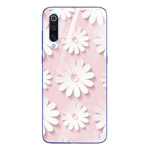 Beautiful Flowers Tempered Glass Phone Case for Xiaomi Mi 9 SE