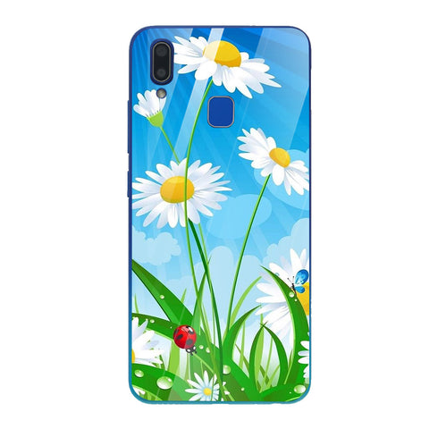 Beautiful Flowers Tempered Glass Phone Case for Vivo Y91