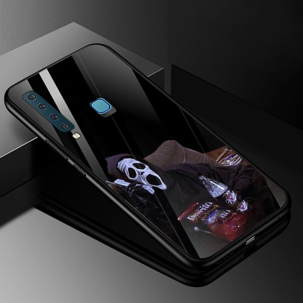 Halloween Skull Tempered Glass Phone Case for Samsung Galaxy A9 2018
