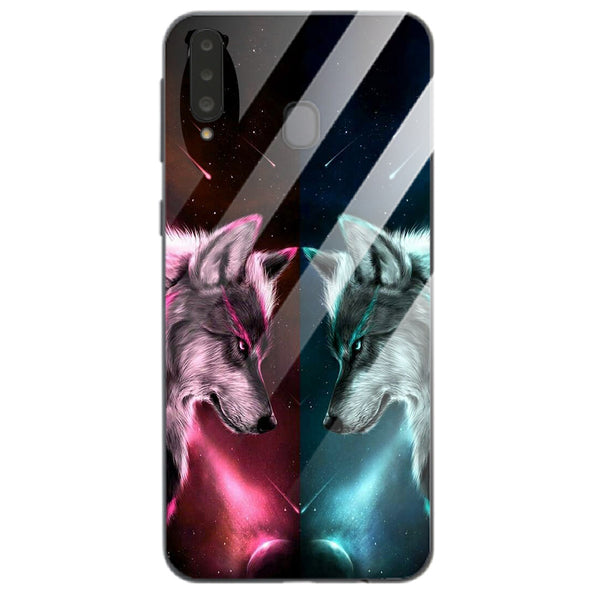 Wolf Eyes Tempered Glass Phone Case for Samsung