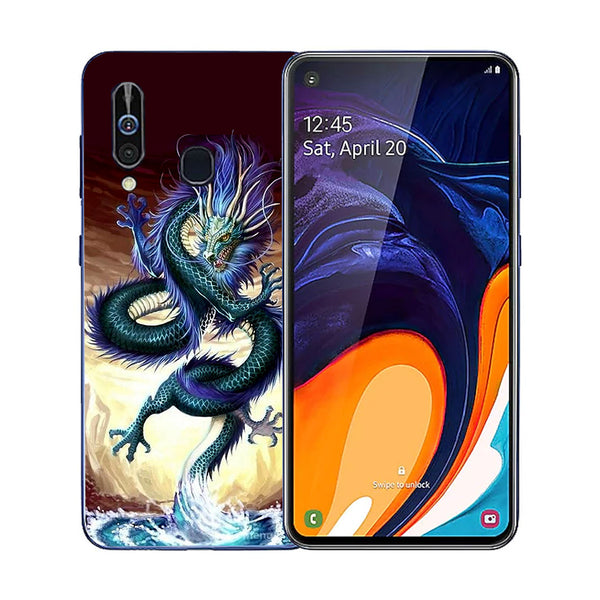 Dragon Tempered Glass Phone Case for Samsung Galaxy A60