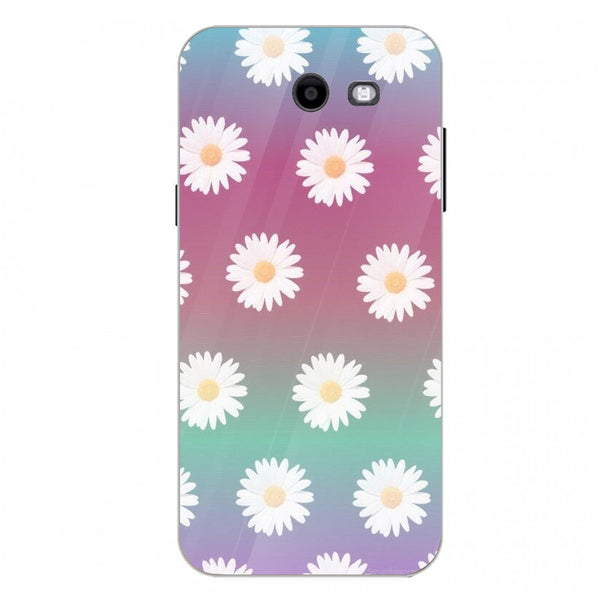 Beautiful Flowers Tempered Glass Phone Case for Samsung Galaxy J3 Prime