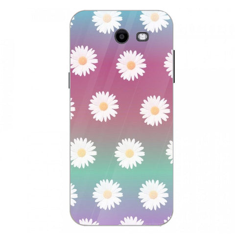 Beautiful Flowers Tempered Glass Phone Case for Samsung Galaxy J3 Prime