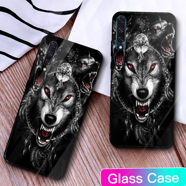 Wolf Eyes Tempered Glass Phone Case for Samsung Galaxy A50