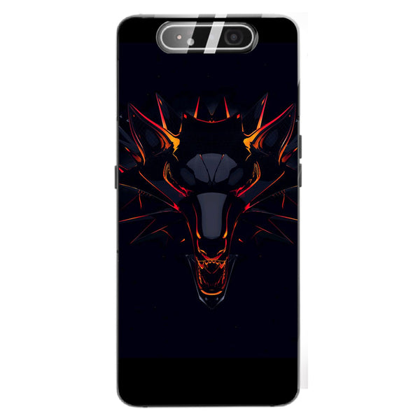 Wolf Eyes Tempered Glass Phone Case for Samsung Galaxy A80