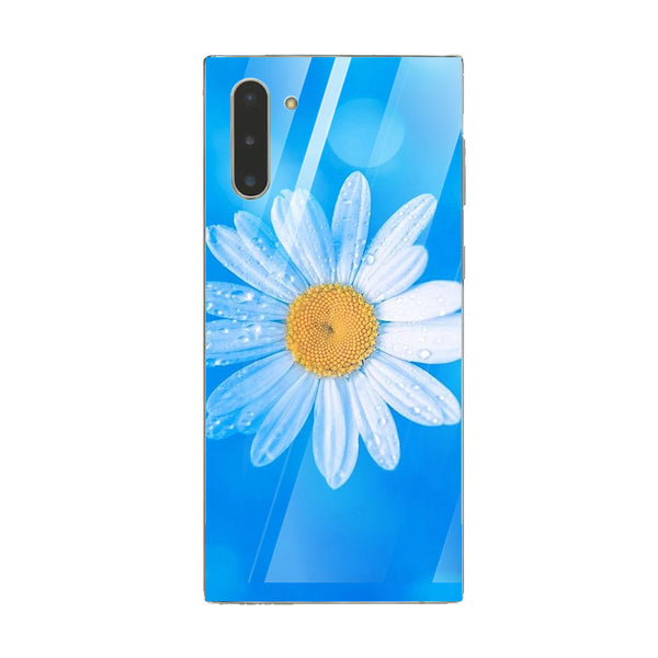 Beautiful Flowers Tempered Glass Phone Case for Samsung Galaxy Note 10