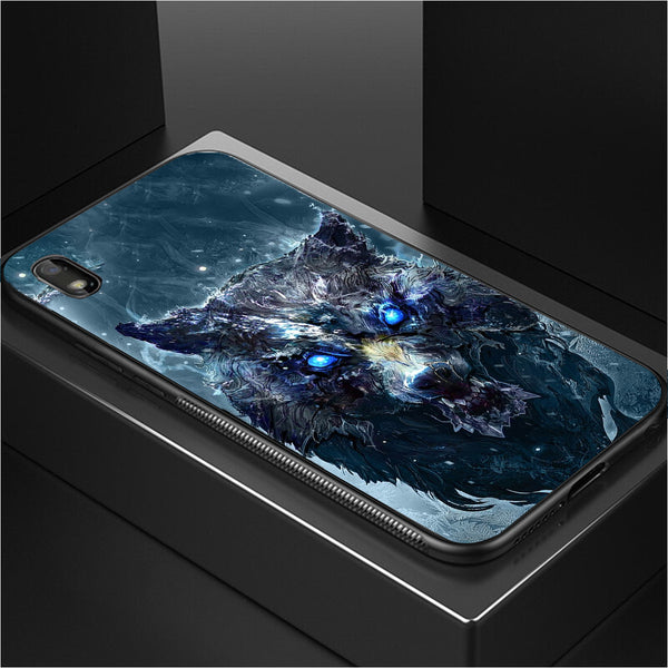 Wolf Eyes Tempered Glass Phone Case for Samsung Galaxy A10