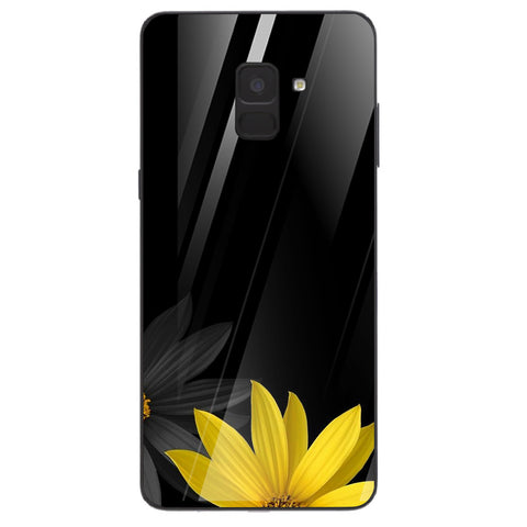 Beautiful Flowers Tempered Glass Phone Case for Samsung Galaxy A8 Plus