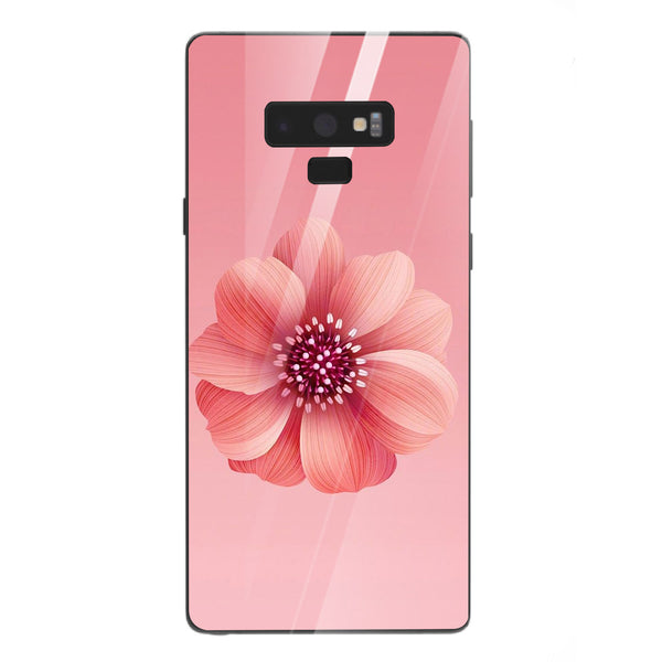 Beautiful Flowers Tempered Glass Phone Case for Samsung Galaxy Note 9
