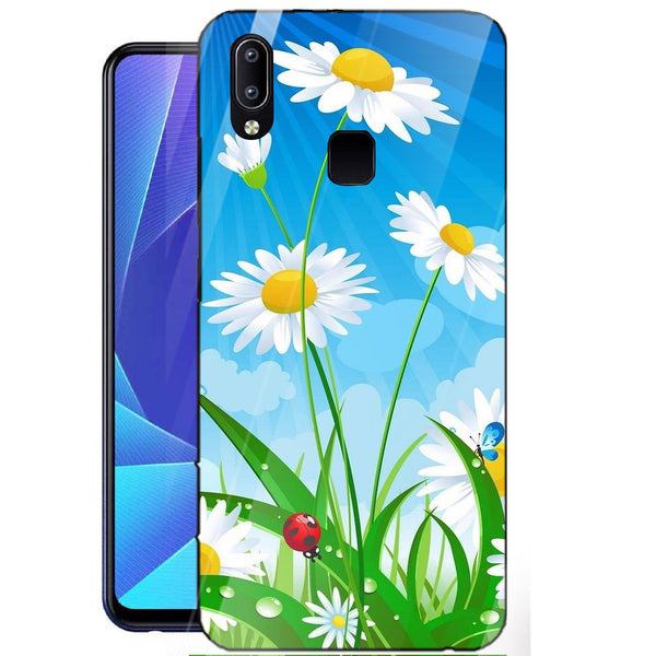 Beautiful Flowers Tempered Glass Phone Case for Vivo Y95