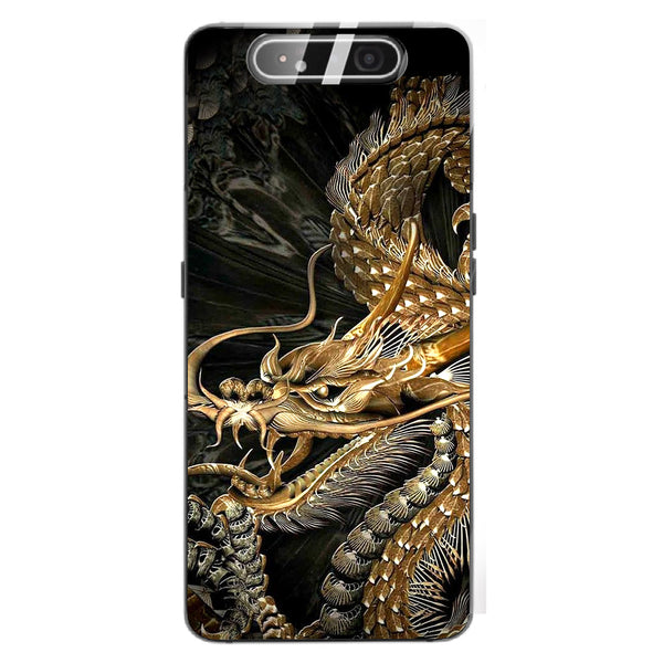 Dragon Tempered Glass Phone Case for Samsung Galaxy A80
