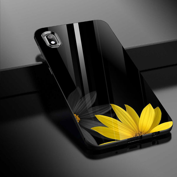 Beautiful Flowers Tempered Glass Phone Case for Samsung Galaxy A10