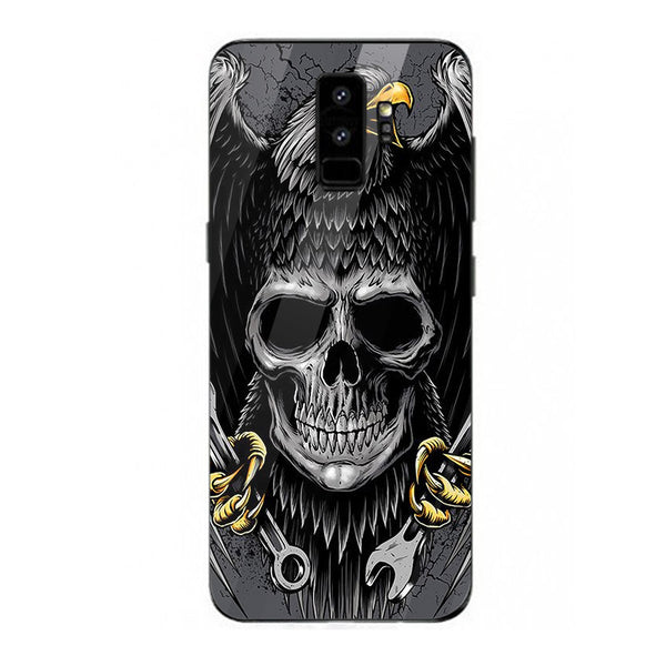 Eagle Tempered Glass Phone Case for Samsung Galaxy S9 Plus
