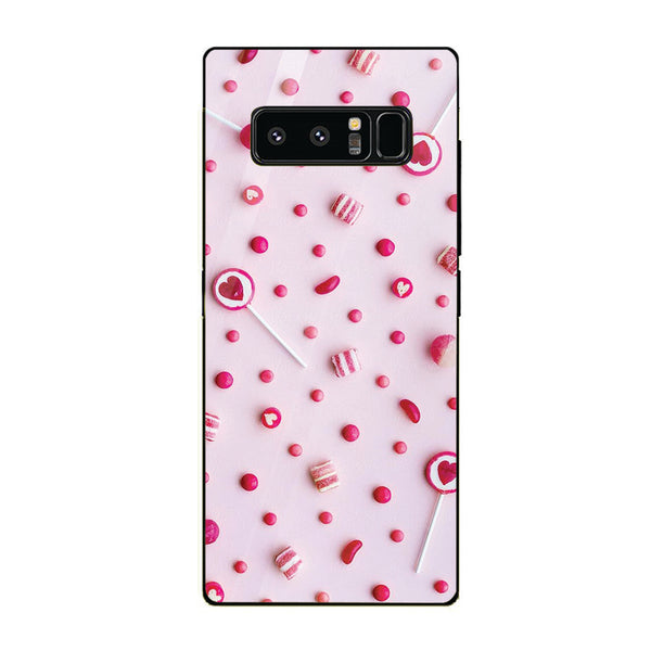 Beautiful Flowers Tempered Glass Phone Case for Samsung Galaxy Note 8