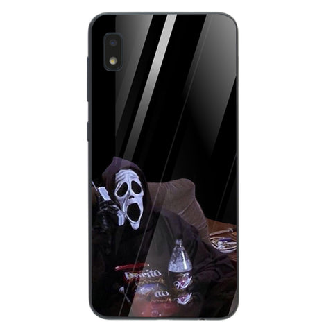 Halloween Skull Tempered Glass Phone Case for Samsung Galaxy A10