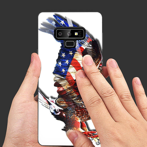 Eagle Tempered Glass Phone Case for Samsung Galaxy Note 9