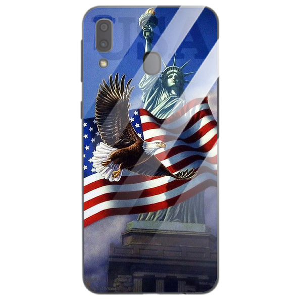 Eagle Tempered Glass Phone Case for Samsung Galaxy A40