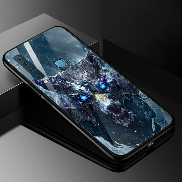 Wolf Eyes Tempered Glass Phone Case for Samsung Galaxy A9 2018