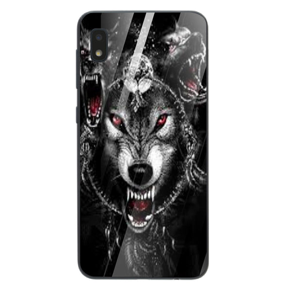 Wolf Eyes Tempered Glass Phone Case for Samsung Galaxy A10