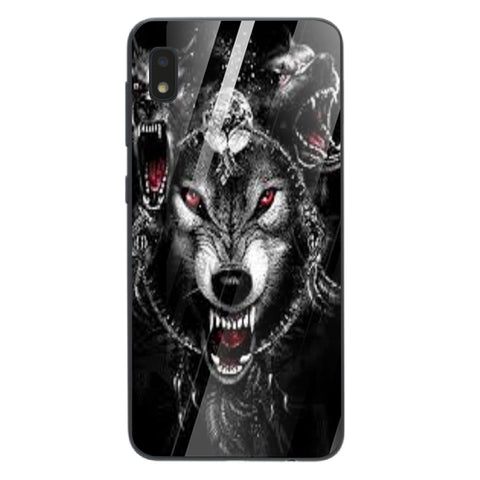 Wolf Eyes Tempered Glass Phone Case for Samsung Galaxy A10