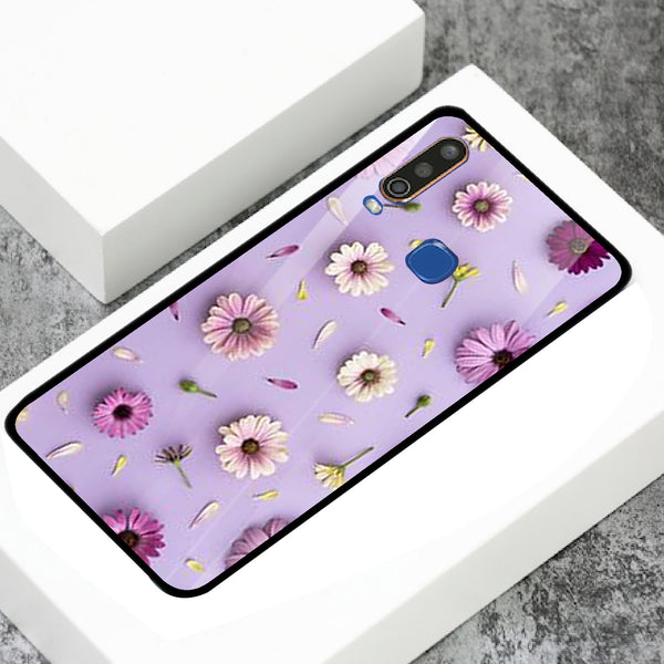 Beautiful Flowers Tempered Glass Phone Case for Vivo Y15
