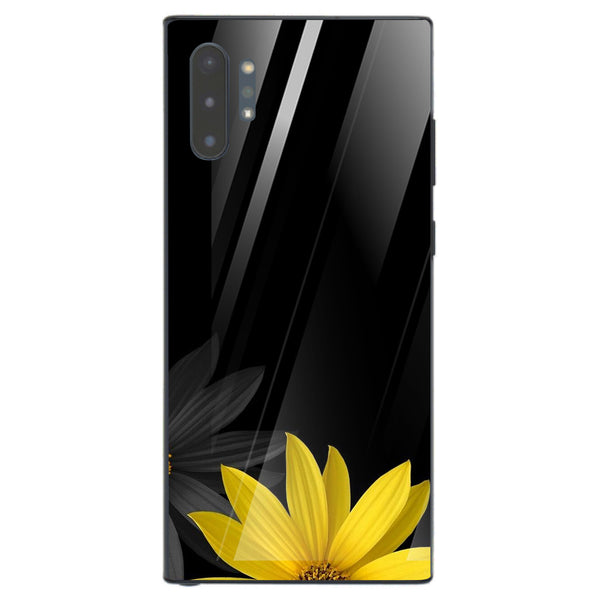 Beautiful Flowers Tempered Glass Phone Case for Samsung Galaxy Note 10 Plus