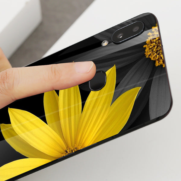 Beautiful Flowers Tempered Glass Phone Case for Samsung Galaxy A10S