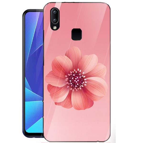 Beautiful Flowers Tempered Glass Phone Case for Vivo Y91