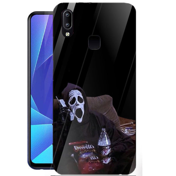 Halloween Skull Tempered Glass Phone Case for Vivo Y95