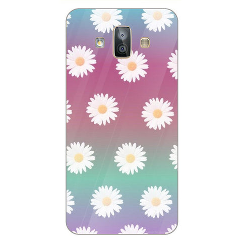 Beautiful Flowers Tempered Glass Phone Case for Samsung Galaxy J7 Duo