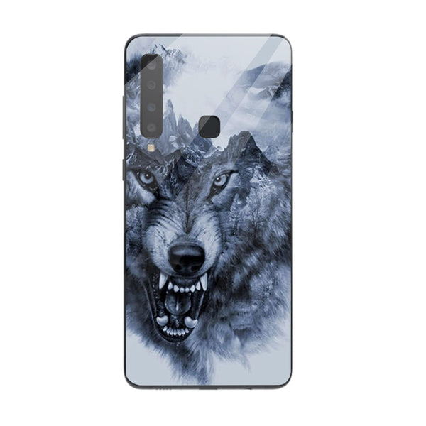 Wolf Eyes Tempered Glass Phone Case for Samsung Galaxy A9 2018