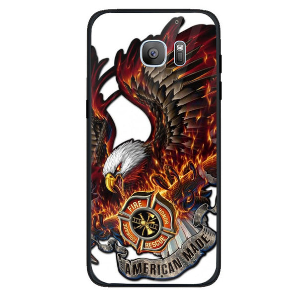 Eagle Tempered Glass Phone Case for Samsung Galaxy S7