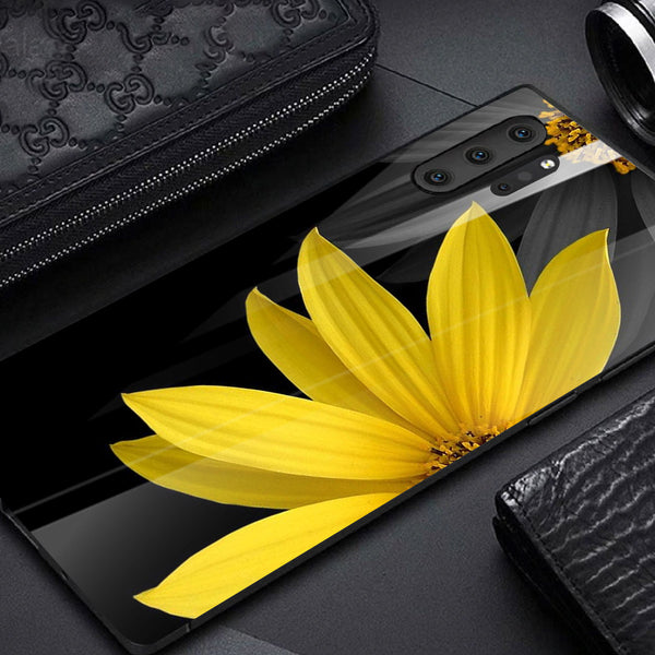 Beautiful Flowers Tempered Glass Phone Case for Samsung Galaxy Note 10 Plus