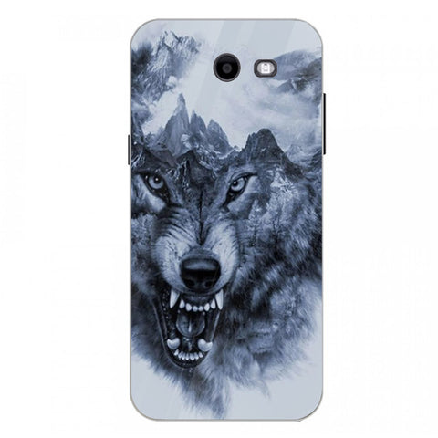 Wolf Eyes Tempered Glass Phone Case for Samsung Galaxy J3 Prime