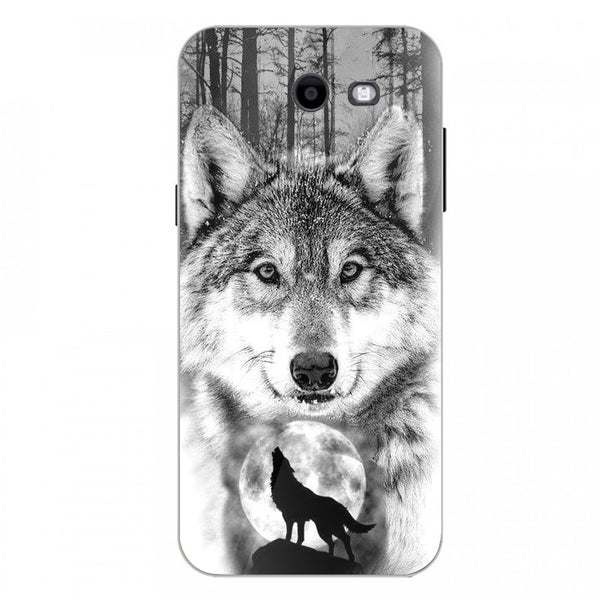 Wolf Eyes Tempered Glass Phone Case for Samsung Galaxy J3 Prime