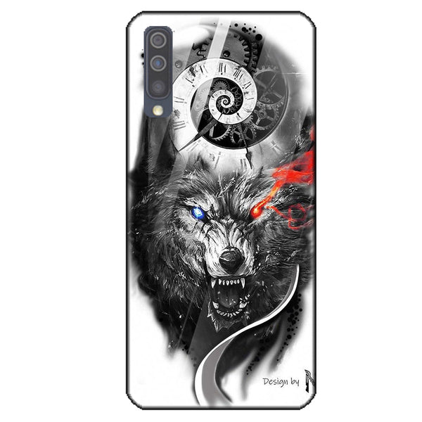 Wolf Eyes Tempered Glass Phone Case for Samsung Galaxy A50S