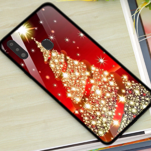 Merry Chrismas Tempered Glass Phone Case for Samsung