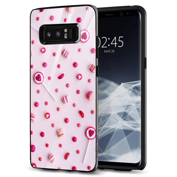 Beautiful Flowers Tempered Glass Phone Case for Samsung Galaxy Note 8