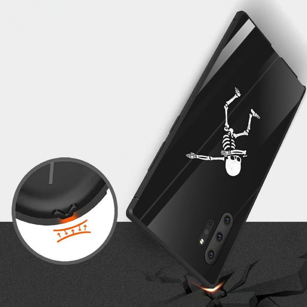Halloween Skull Tempered Glass Phone Case for Samsung Galaxy Note 10 Plus