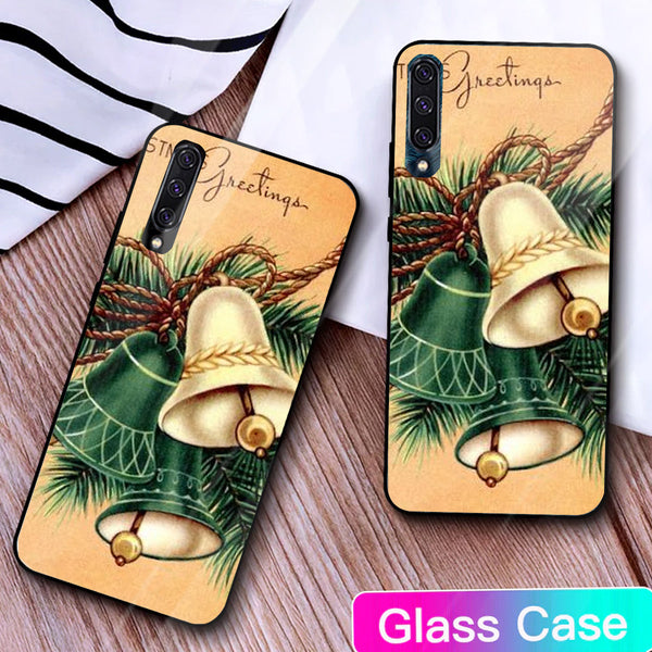 Merry Chrismas Tempered Glass Phone Case for Samsung Galaxy A50S