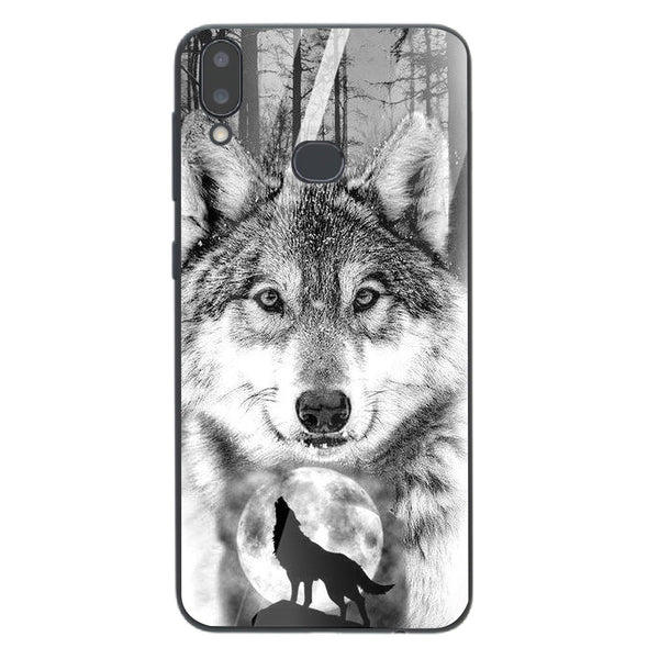 Wolf Eyes Tempered Glass Phone Case for Samsung Galaxy A10S