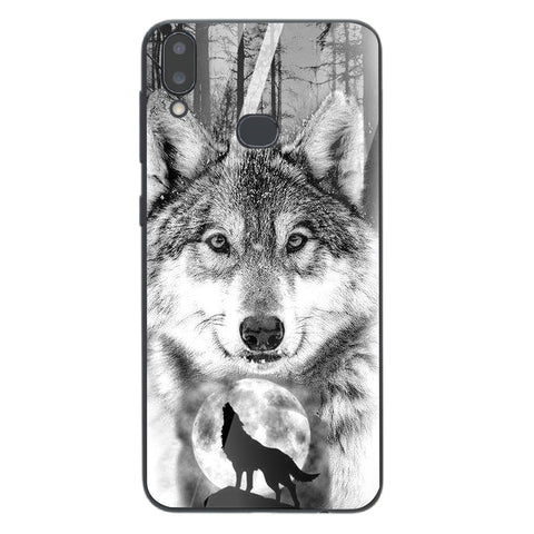 Wolf Eyes Tempered Glass Phone Case for Samsung Galaxy A10S