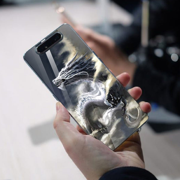 Dragon Tempered Glass Phone Case for Samsung Galaxy A80