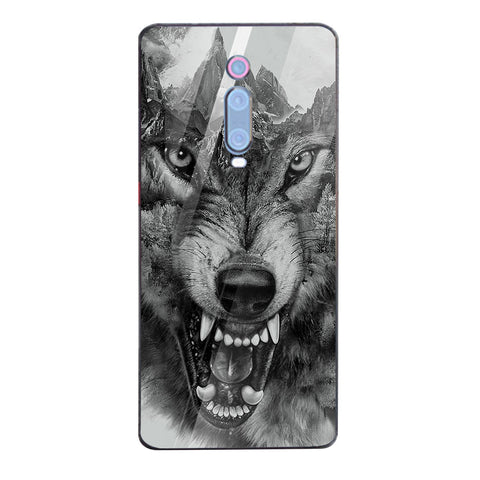 Wolf Eyes Tempered Glass Phone Case for Xiaomi Redmi K20 Pro